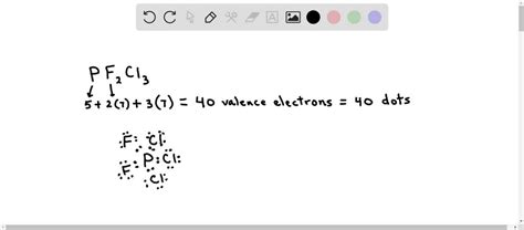 SOLVED: Draw the Lewis structure for PF2Cl3 .